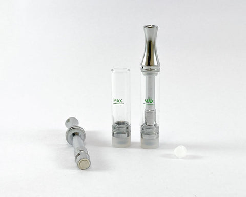 Top airflow and top fill 1ml CBD cartridge. Easy fill, perfect airflow every time.
