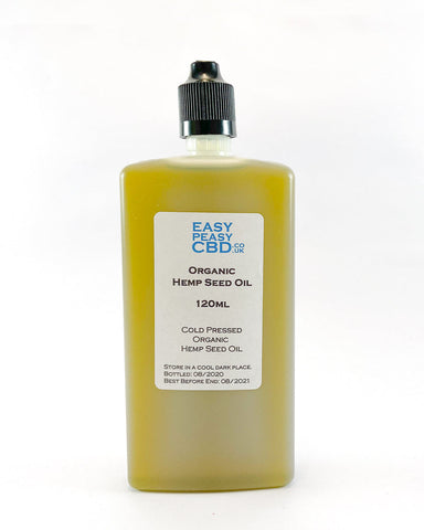 120ml Hemp Seed Oil. Suitable for diluting all CBD isolates and distillates.