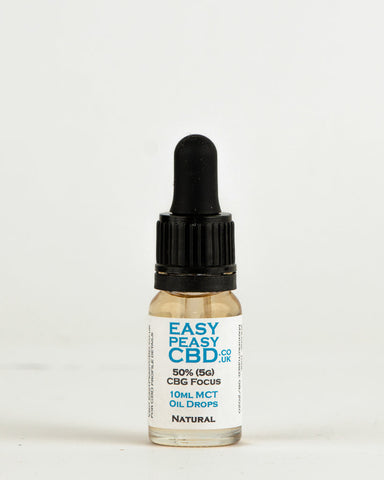CBG Focus MCT Oil Drops 50% 10ml Natural flavour
