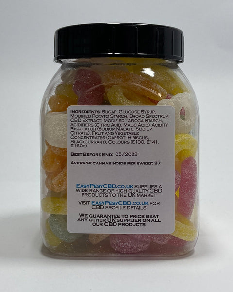 1% Vegan Broad Spectrum Gummies - Sour Dummies
