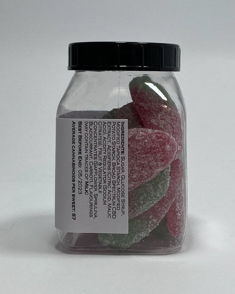 1% Vegan Broad Spectrum Gummies - Giant Strawberries