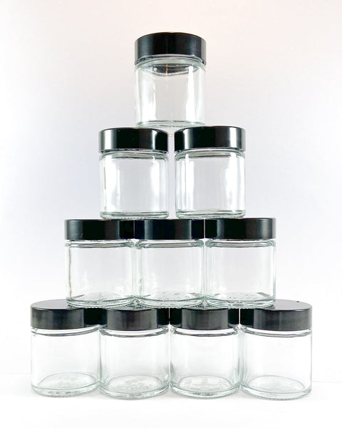 30ml round glass jar. Pack of 10.