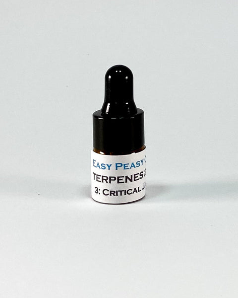 2ml terpenes with glass dropper. Profile #3: Critical Jack