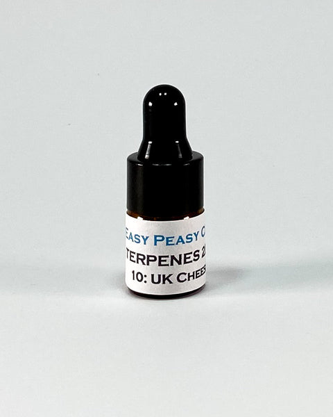 2ml terpenes with glass dropper. Profile #10: UK Cheese