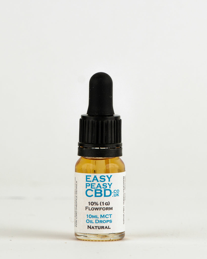 CBD Flowform MCT Oil Drops 10% 10ml Natural flavour